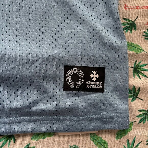 Chrome Hearts Stadium Mesh Short Sleeve Blue Jersey - Picture 4 of 6
